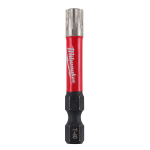 Milwaukee SHOCKWAVE T40 TORX 2 In. Power Impact Screwdriver Bit Milwaukee SHOCKWAVE T40 TORX 2 In. Power Impact Screwdriver Bit