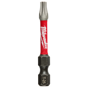 Milwaukee SHOCKWAVE T25 TORX 2 In. Power Impact Screwdriver Bit (2-Pack) Milwaukee SHOCKWAVE T25 TORX 2 In. Power Impact Screwdriver Bit (2-Pack)