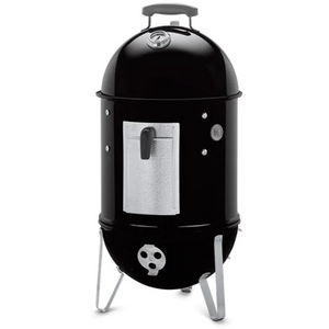 Weber 14 in. Smokey Mountain Cooker Smoker in Black with Built-In Thermometer