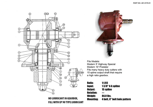 Gearboxes - 70-95 HP Gearboxes - Page 1 - Rotary Cutter Supply