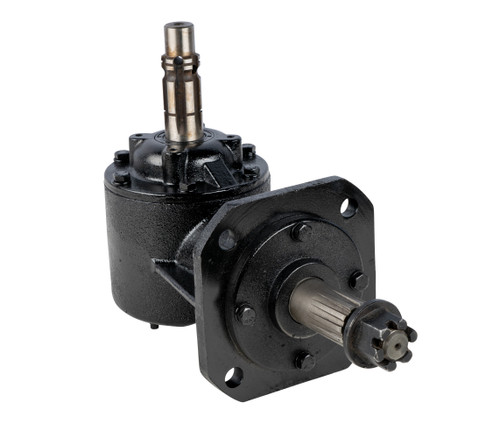 GEARBOX, 35HP SC OMNI 250002, Ratio 1:1:47, 1 3/8" 6 B Spline Input, 12 Spline Output GEARBOX, 35HP SC OMNI 250002, Ratio 1:1:47, 1 3/8" 6 B Spline Input, 12 Spline Output