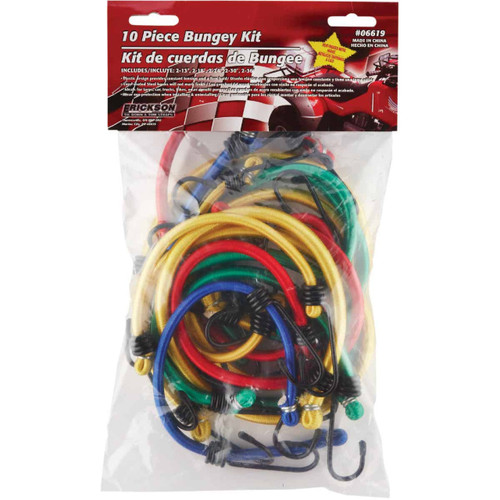 Erickson Assorted Vinyl Coated Wire Bungee Cord Set