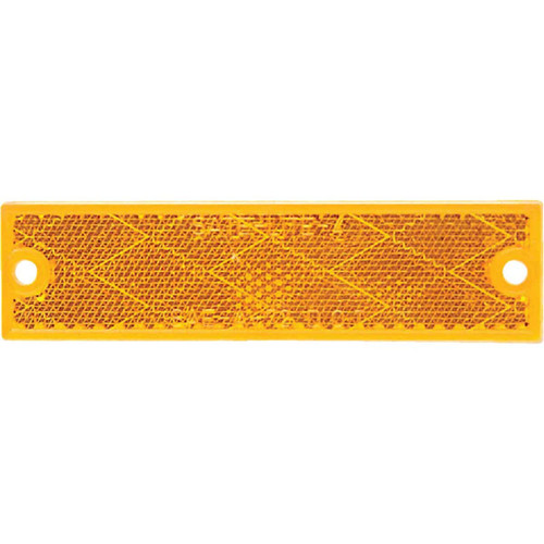 Peterson 1-1/8 In. W. x 4-7/16 In. H. Compact Rectangular Amber Reflector Peterson 1-1/8 In. W. x 4-7/16 In. H. Compact Rectangular Amber Reflector