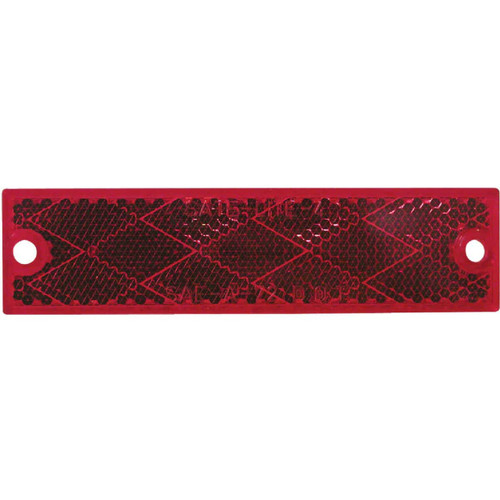 Peterson 1-1/8 In. W. x 4-7/16 In. H. Compact Rectangular Red Reflector Peterson 1-1/8 In. W. x 4-7/16 In. H. Compact Rectangular Red Reflector