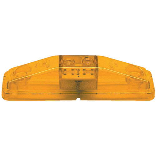 Peterson 1-1/8 In. W. x 4-7/16 In. H. Compact Rectangular Amber