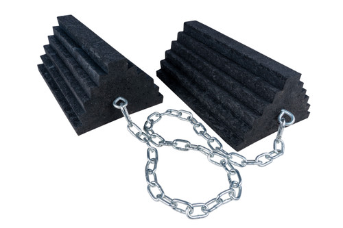 Double Chock Block 12" x 7-3/4" x 5" with  3' Chain