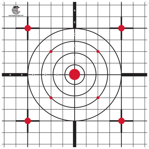Dragon Targets 12" X 12" Sight-in Paper Targets Dragon Targets 12" X 12" Sight-in Paper Targets