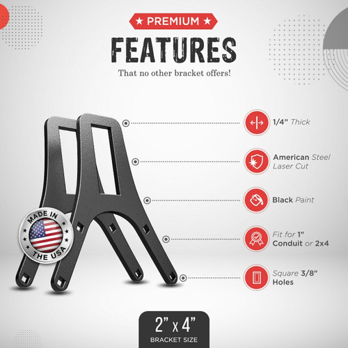 2x4 Brackets (2 Pairs)