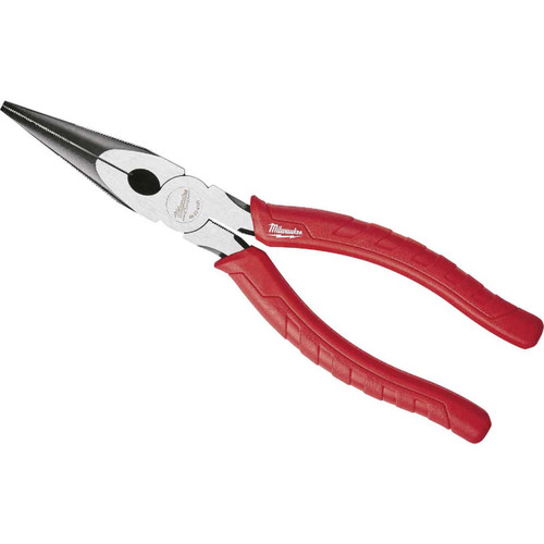 Milwaukee 8 In. Comfort Grip Long Nose Pliers Milwaukee 8 In. Comfort Grip Long Nose Pliers
