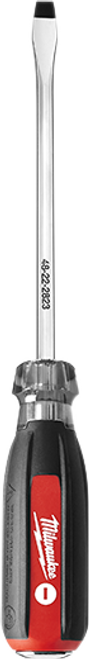 Milwaukee 5/16 In. x 6 In. Cushion Grip Demo Slotted Screwdriver Milwaukee 5/16 In. x 6 In. Cushion Grip Demo Slotted Screwdriver