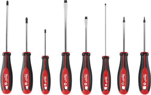 Milwaukee Screwdriver Set with Square Drive (8-Piece) Milwaukee Screwdriver Set with Square Drive (8-Piece)