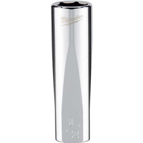 Milwaukee 3/8 In. Drive 1/2 In. 6-Point Deep Standard Socket with FOUR FLAT Sides Milwaukee 3/8 In. Drive 1/2 In. 6-Point Deep Standard Socket with FOUR FLAT Sides