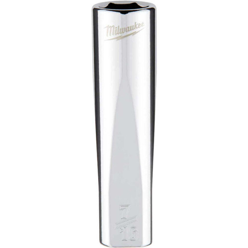 Milwaukee 3/8 In. Drive 7/16 In. 6-Point Deep Standard Socket with FOUR FLAT Sides Milwaukee 3/8 In. Drive 7/16 In. 6-Point Deep Standard Socket with FOUR FLAT Sides