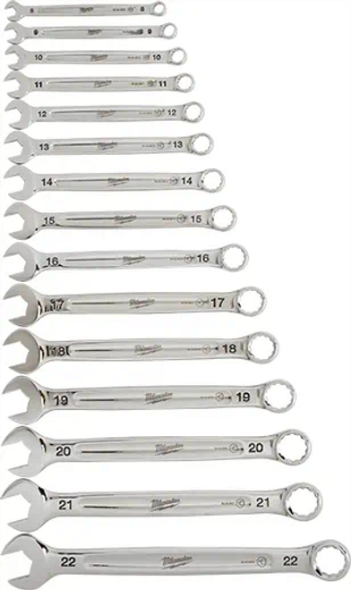 Milwaukee Combination Wrench Set Metric Flex Head Ratcheting 15pc