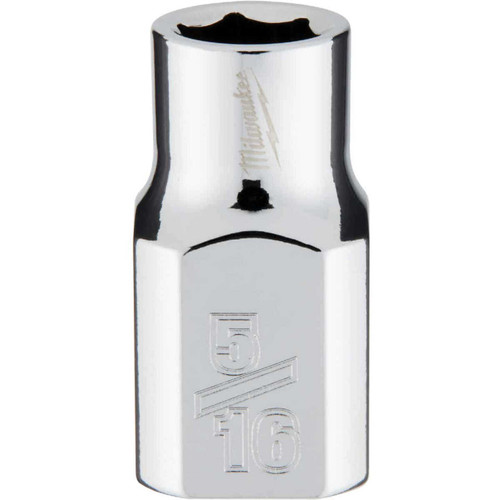 Milwaukee 3/8 In. Drive 5/16 In. 6-Point Shallow Standard Socket with FOUR FLAT Sides Milwaukee 3/8 In. Drive 5/16 In. 6-Point Shallow Standard Socket with FOUR FLAT Sides