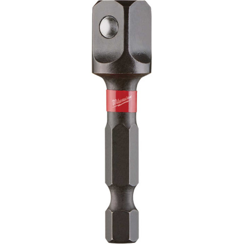 Milwaukee SHOCKWAVE 1/4 In. Hex To 3/8 In. Socket Adapter Milwaukee SHOCKWAVE 1/4 In. Hex To 3/8 In. Socket Adapter