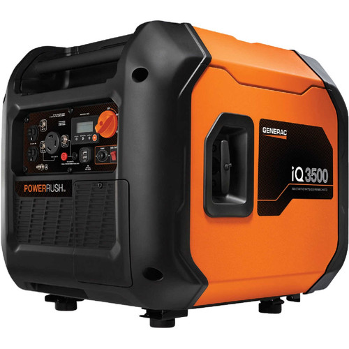 Generac iQ3500 3000W Gasoline Powered Portable Electric/Recoil Pull Start Inverter Generator Generac iQ3500 3000W Gasoline Powered Portable Electric/Recoil Pull Start Inverter Generator
