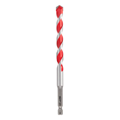 Milwaukee SHOCKWAVE 3/8 In. x 6 In. Carbide Masonry Drill Bit Milwaukee SHOCKWAVE 3/8 In. x 6 In. Carbide Masonry Drill Bit