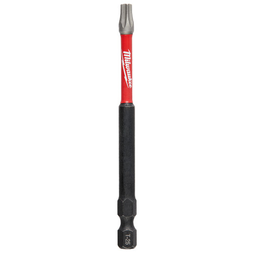 Milwaukee SHOCKWAVE T25 TORX 3-1/2 In. Power Impact Screwdriver Bit Milwaukee SHOCKWAVE T25 TORX 3-1/2 In. Power Impact Screwdriver Bit