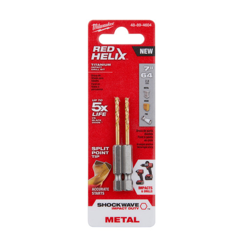 Milwaukee SHOCKWAVE Impact Duty 7/16 In. Titanium Hex Shank Drill