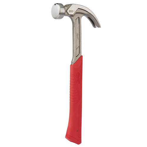 Milwaukee 20 Oz. Smooth-Face Curved Claw Hammer with Steel Handle