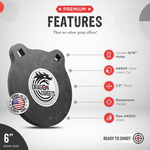 Dragon Targets - Gongs (1/2) - Rancher Supply (RCS)