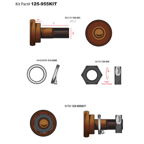 Blade Bolt Assy For Bush Hog [Kit]