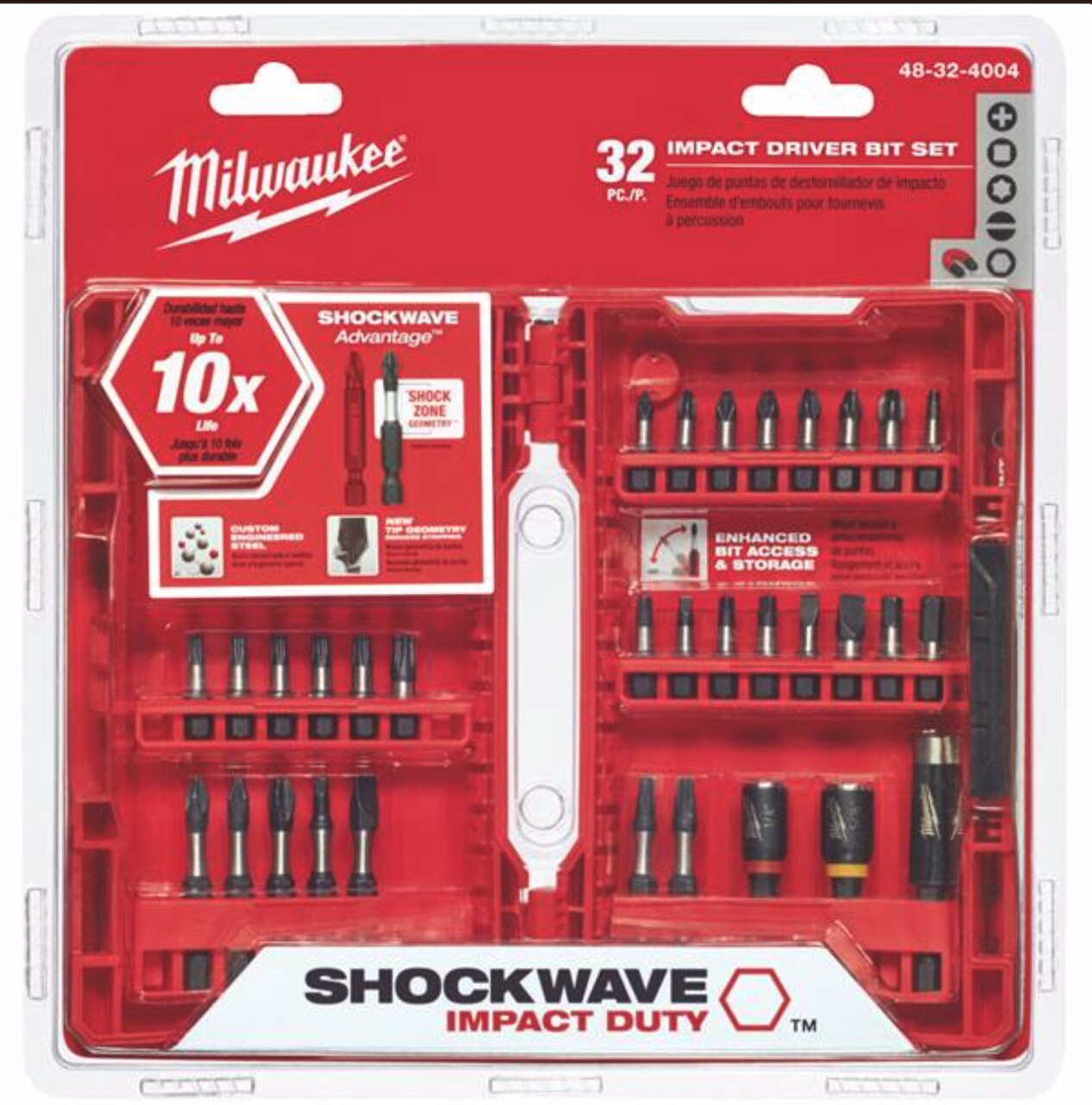 Milwaukee Shockwave Impact Screwdriver Bit Set (32-Piece