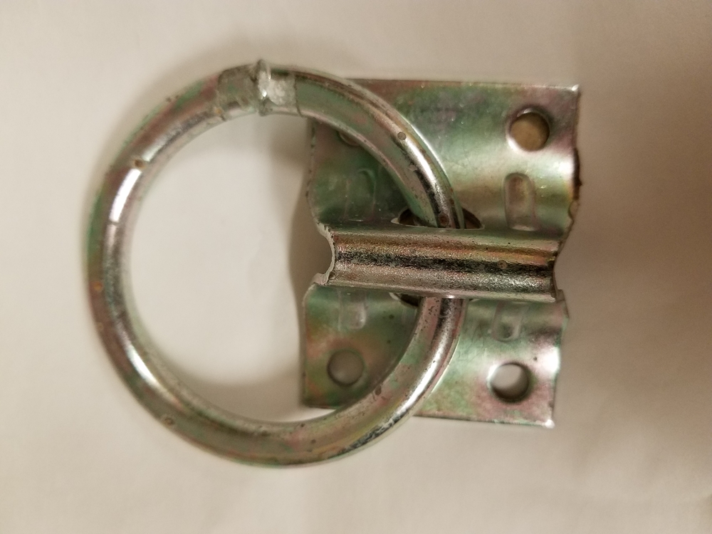 Hitching Ring w/ Plate -- Zinc Plated - Rancher Supply (RCS)