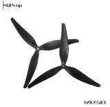 Propellers HQ MacroQuad Prop 12X7.5X3(2CW+2CCW) Black-Glass Fiber Reinforced Nylon