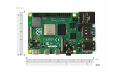 Single Board Computer Raspberry Pi 4 B modell – 8 GB