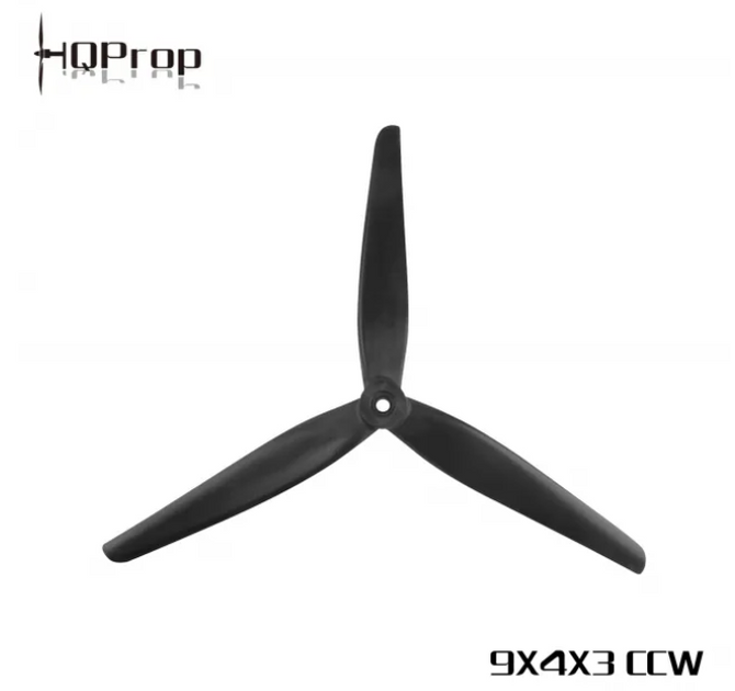 Propellers HQ MacroQuad Prop 9X4X3(2CCW+2CW) Black-Glass Fiber Reinforced Nylon