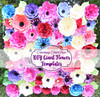 Giant flower backdrop preview for butterfly garden backdrop