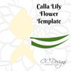Calla Lily Paper Flower Templates 