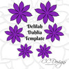 Delilah Dahlia Style Paper Flower Template