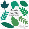 Jungle Safari Leaf Templates- Set of 8 