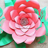 Giant Paper Flower Templates - Set of 4 