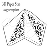 3D Paper Star Templates: DIY Paper Star Craft SVG & PDF Template