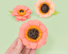 Zinnia Paper Flower Templates