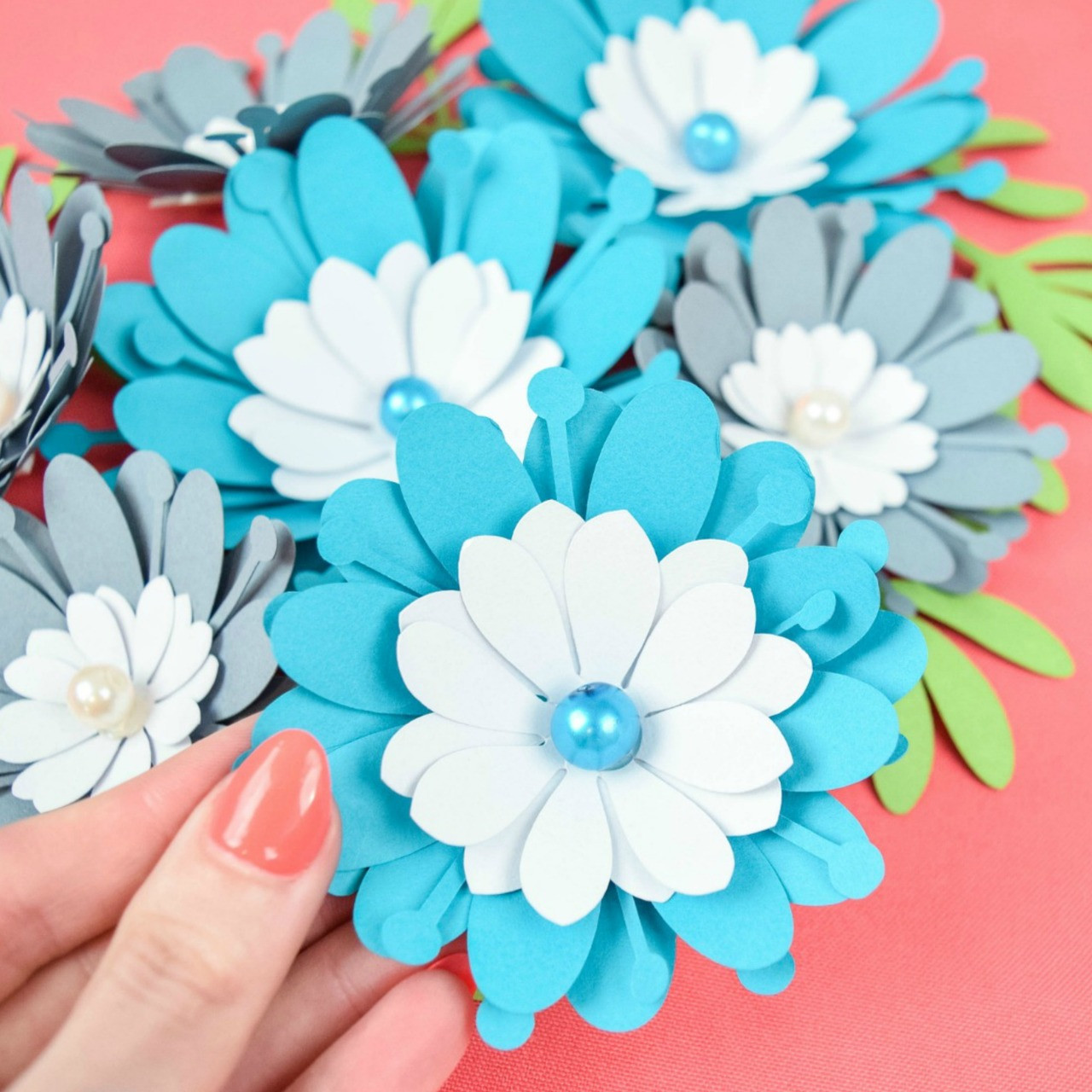 Small Daisy Flower Template Catching Colorflies