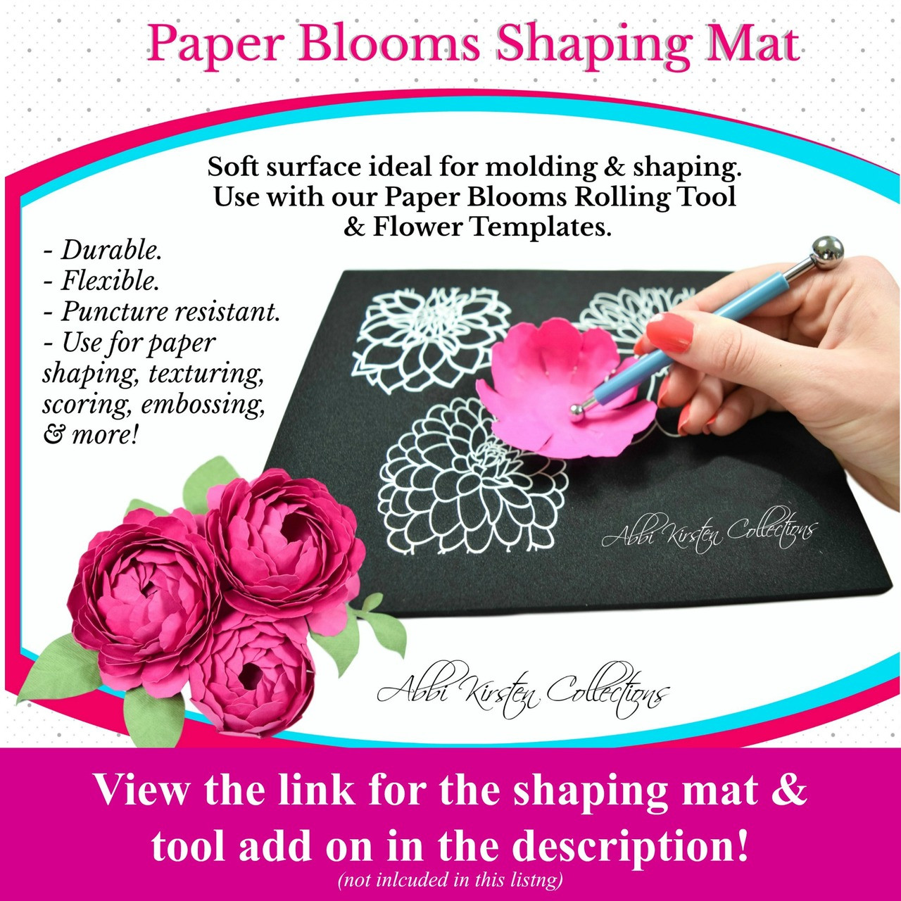 lotus style paper flower templates catching colorflies