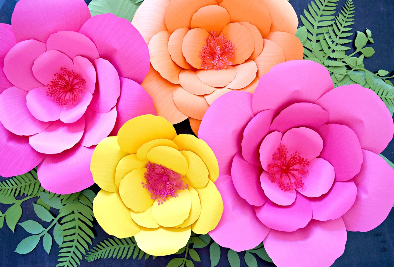 Giant Paper Flower Hibiscus Templates - Catching Colorflies giant-paper-flower-hibiscus-templates-catching-colorflies