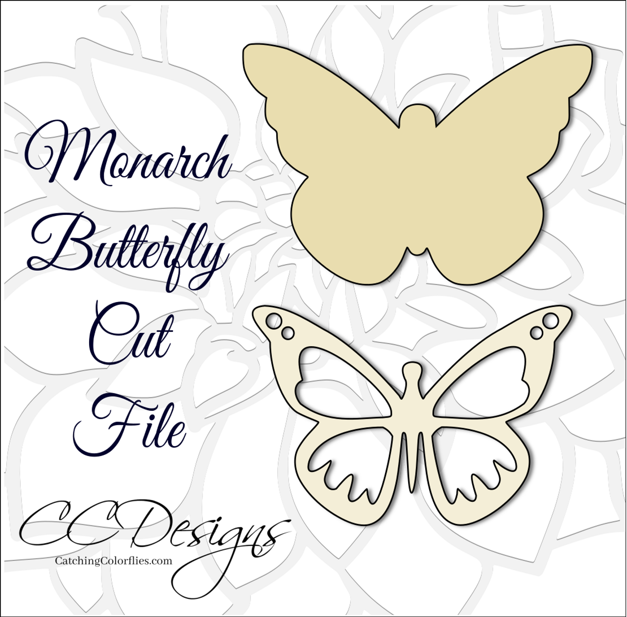 Download Monarch Butterfly Svg Cut File And Pdf Template Catching Colorflies