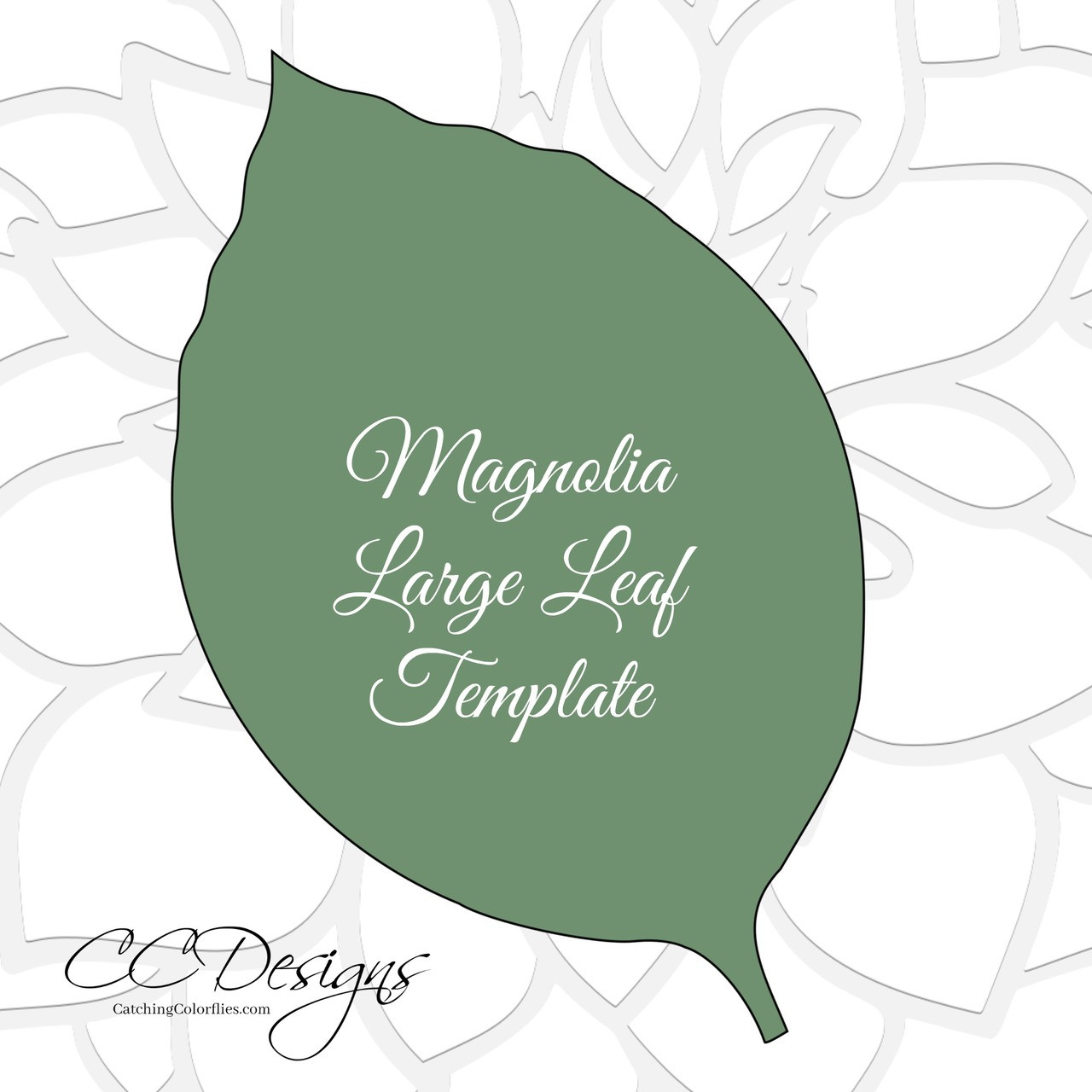giant paper magnolia templates catching colorflies