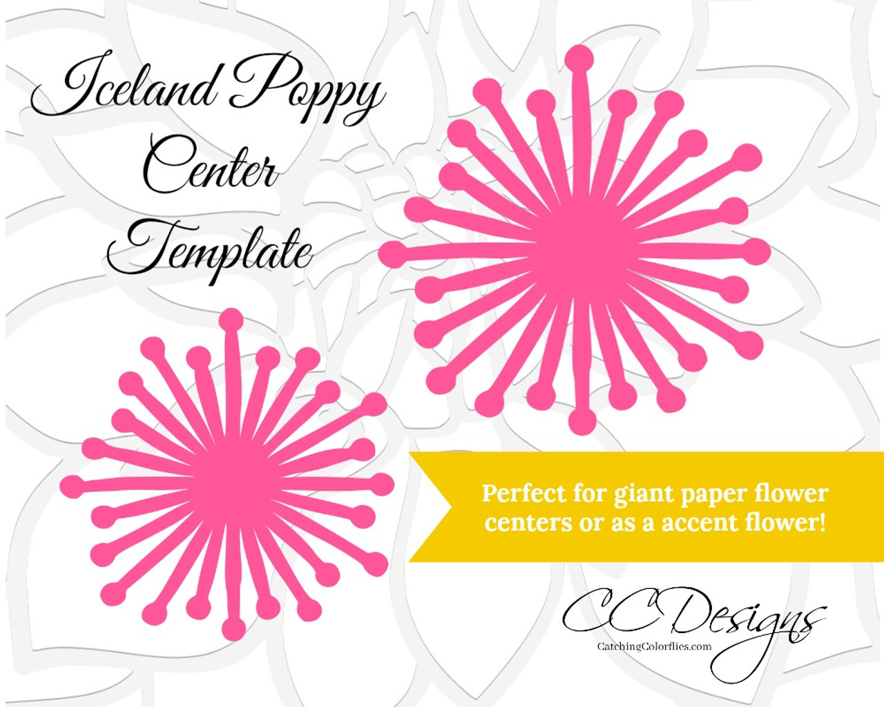 Iceland Poppy Center Template for Flower Centers - Catching Colorflies iceland-poppy-center-template-for-flower-centers-catching-colorflies