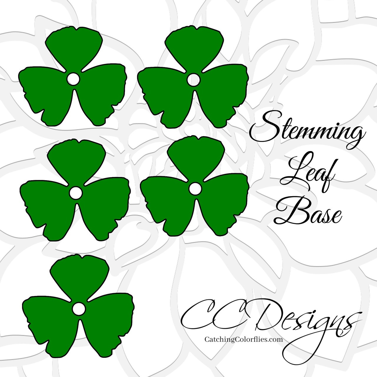 flower stem and leaf template