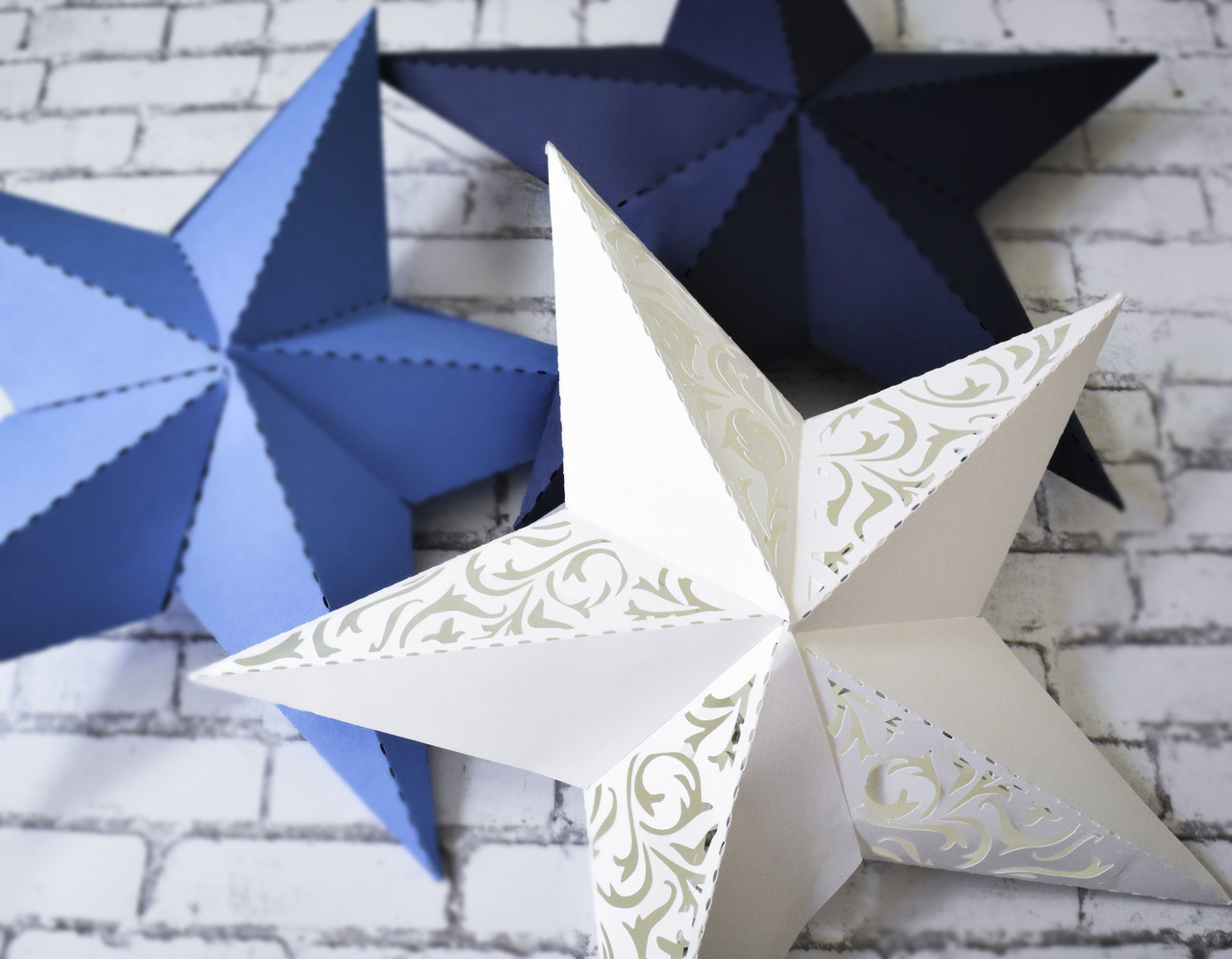 Download 3D Paper Star Templates: DIY Paper Star Craft SVG & PDF ...