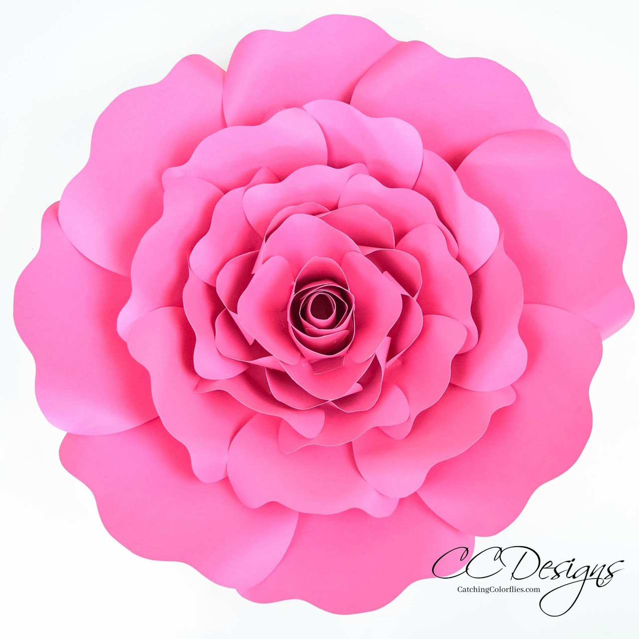 Penelope Paper Rose Template - DIY Paper Rose Patterns - Catching ...