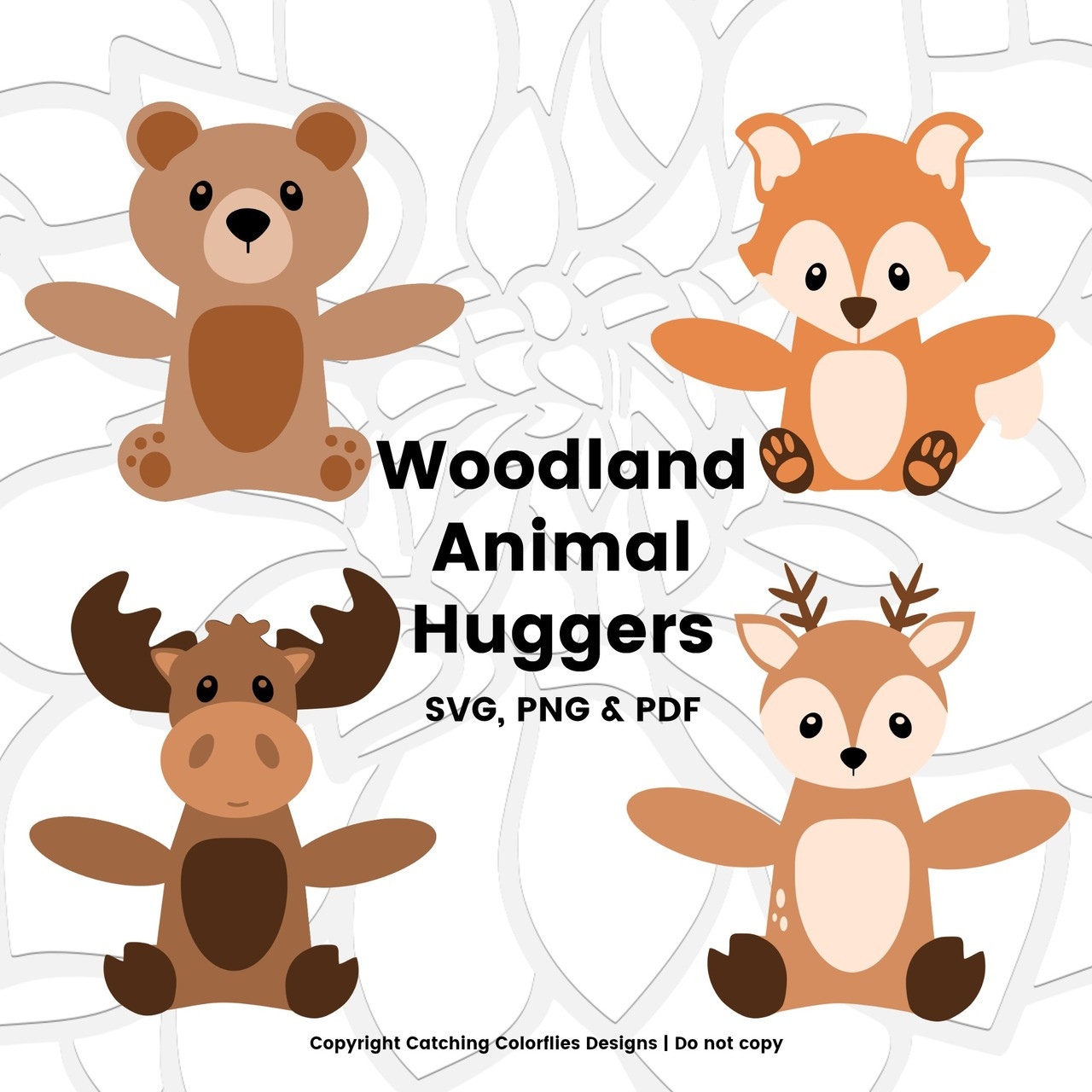 Download Woodland Animal Hugger Set - Catching Colorflies
