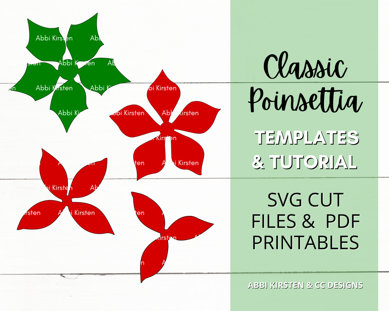 Classic Poinsettia Flower Templates - Catching Colorflies classic-poinsettia-flower-templates-catching-colorflies